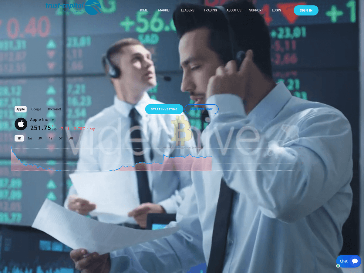 Screenshot von Trust Capital