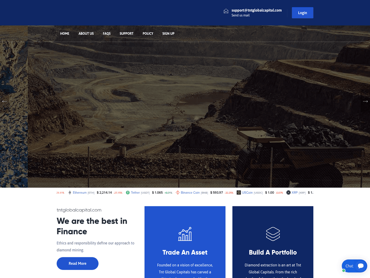 Screenshot von Tntglobalcapital