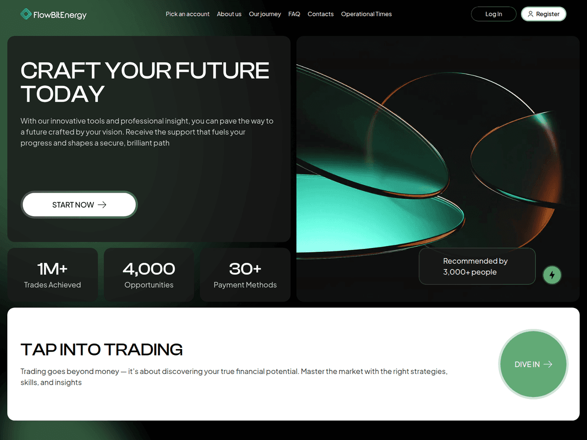 Screenshot von Flowbitenergy