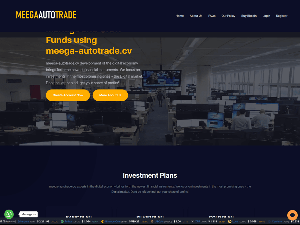 Screenshot von Meega Autotrade