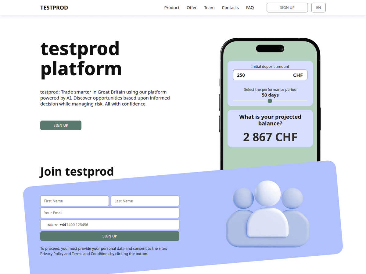 Screenshot von Testprod7