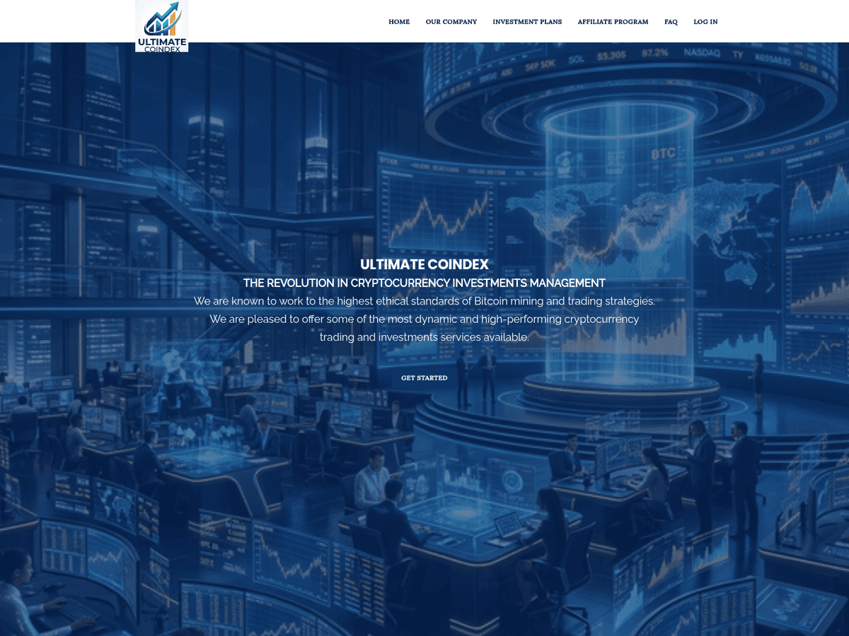 Screenshot von Ultimatecoindex