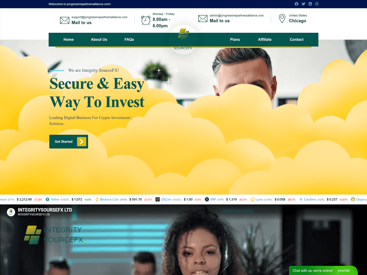 Screenshot von Progressivepartnersalliance