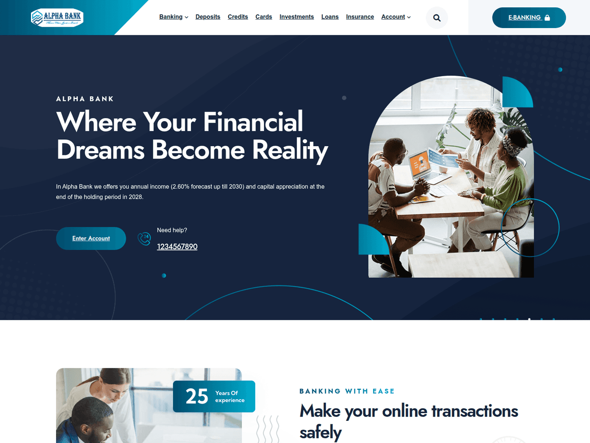 Screenshot von Platinumtrustbank