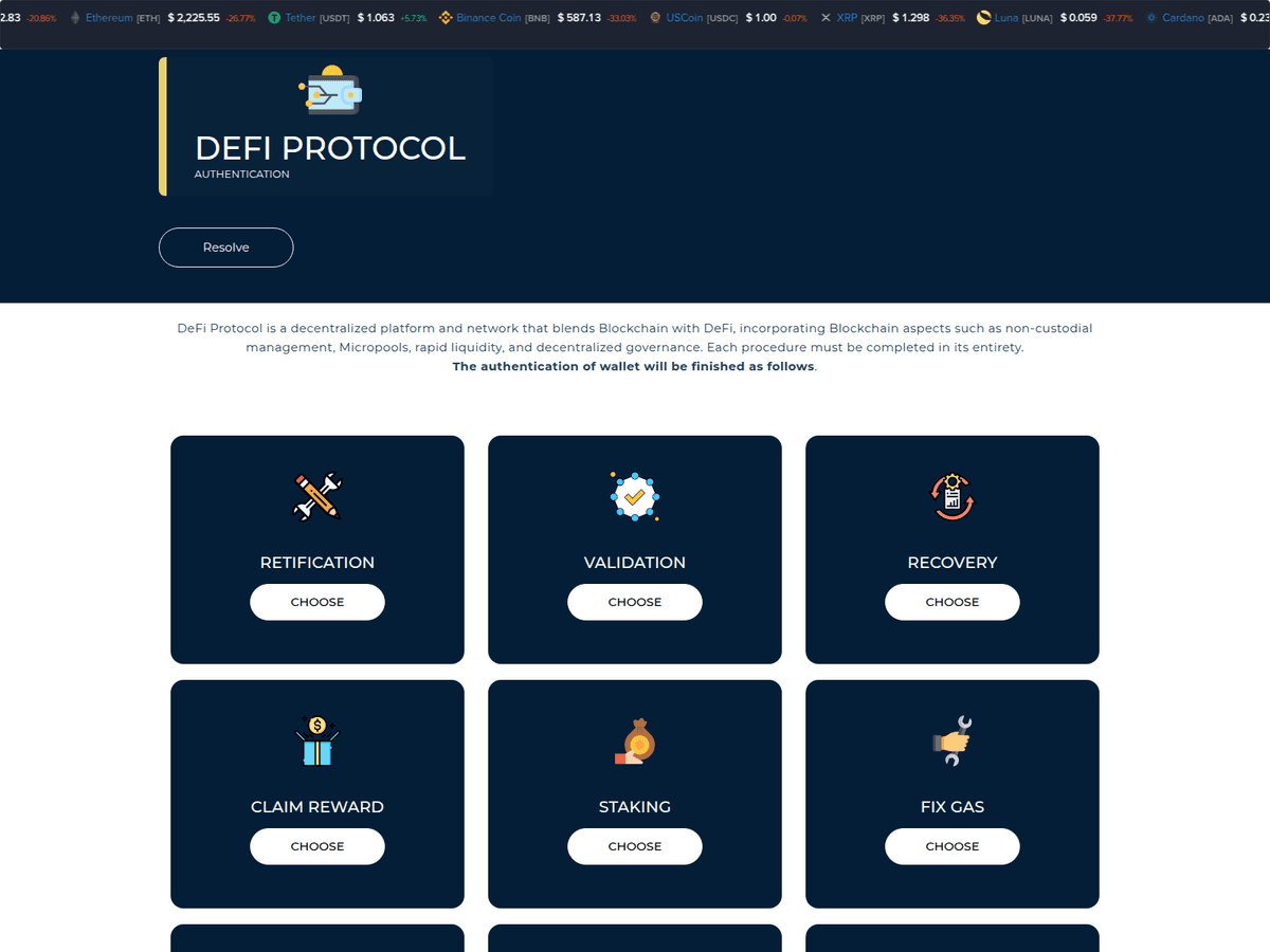 Screenshot von Pages