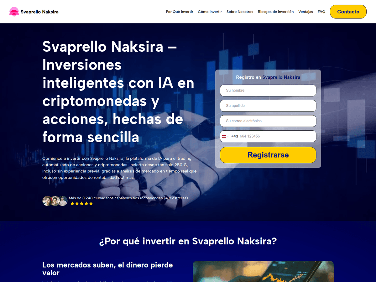 Screenshot der Webseite Svaprellonaksira (svaprellonaksira.net)