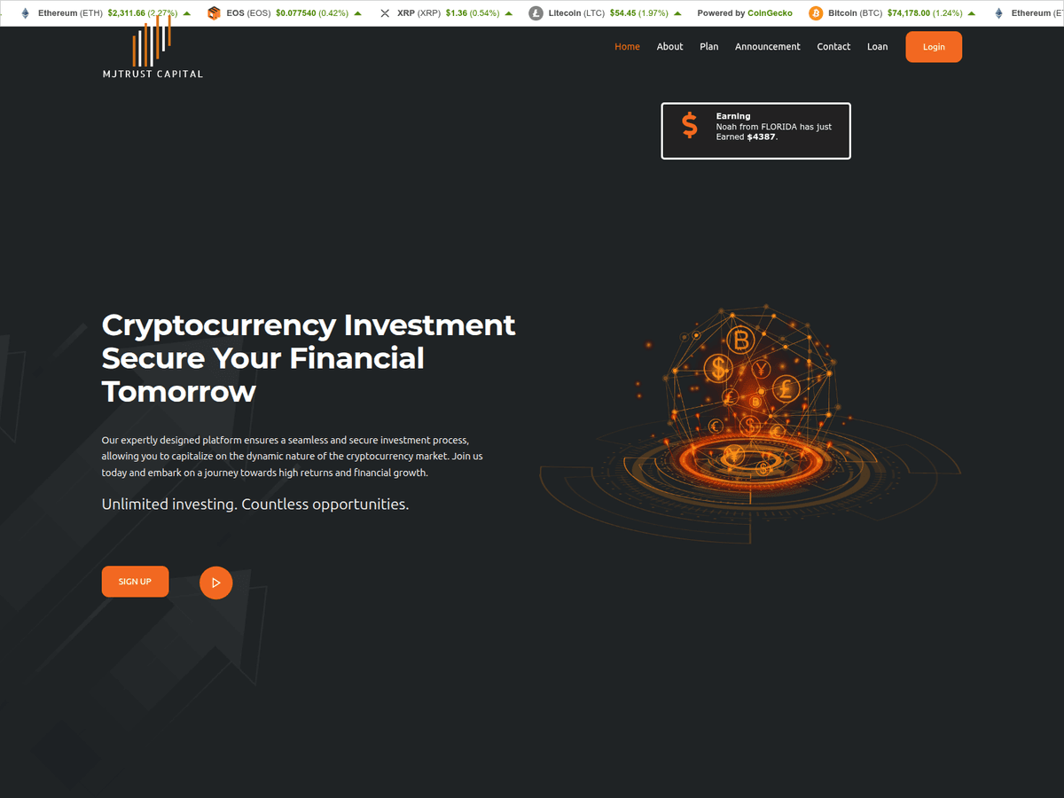 Screenshot von Pinnacleequitytrust