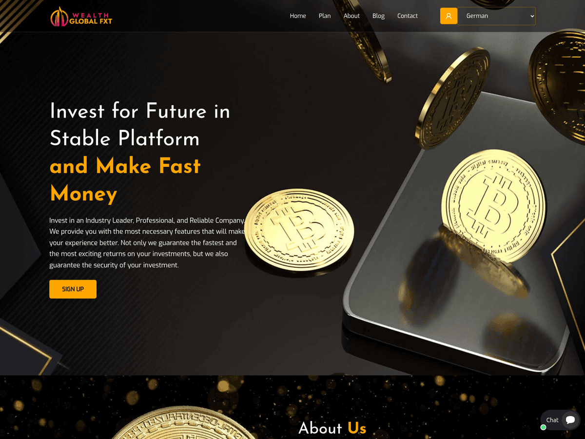 Screenshot von Wealthglobalfxt
