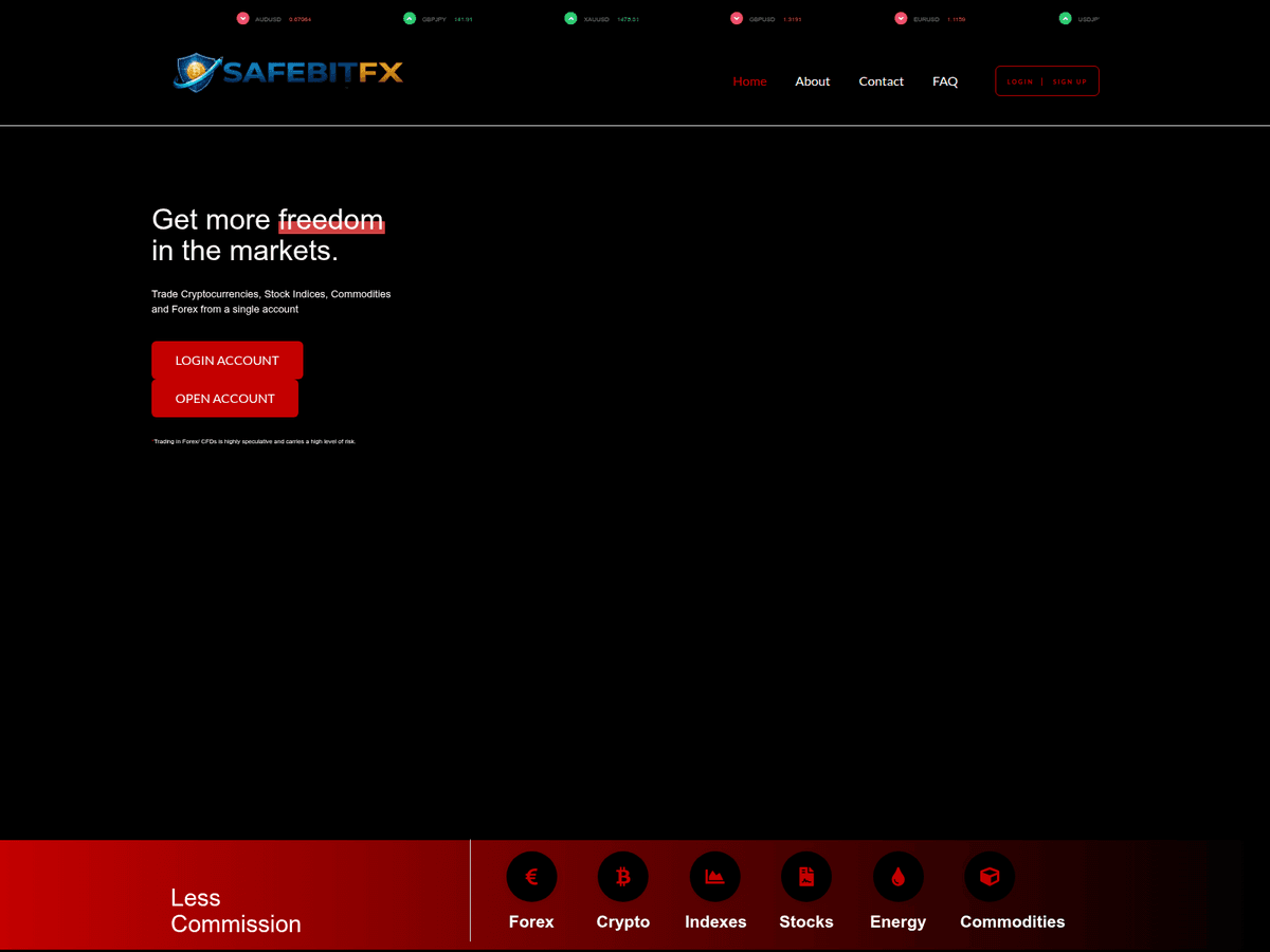 Screenshot von Safebitfx
