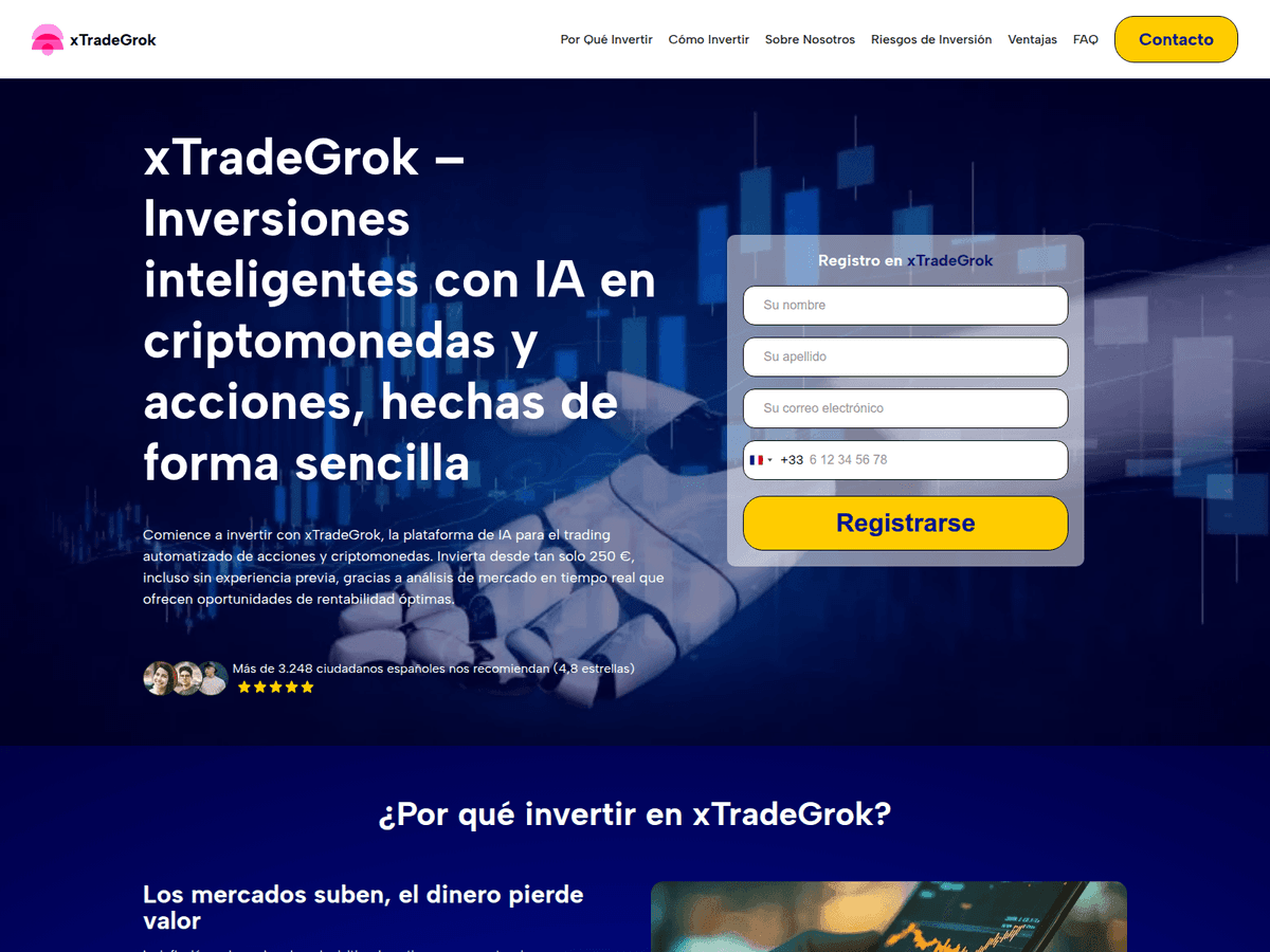 Screenshot von Xtrade Grokai