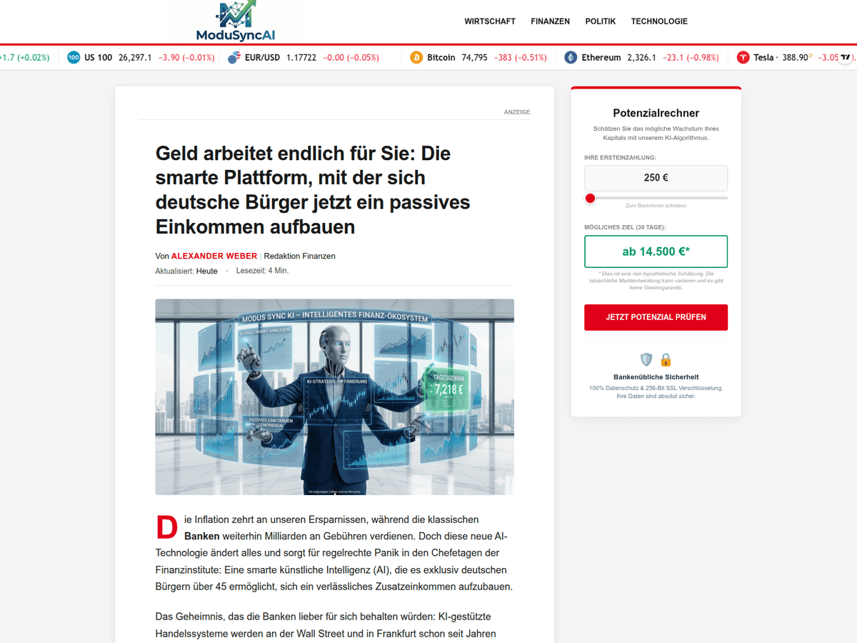 Screenshot von Modus Ki