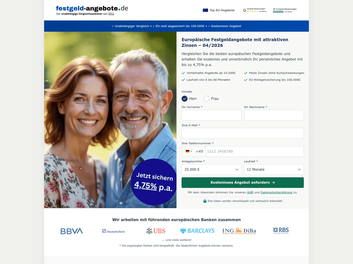 Screenshot von Eu Angebote
