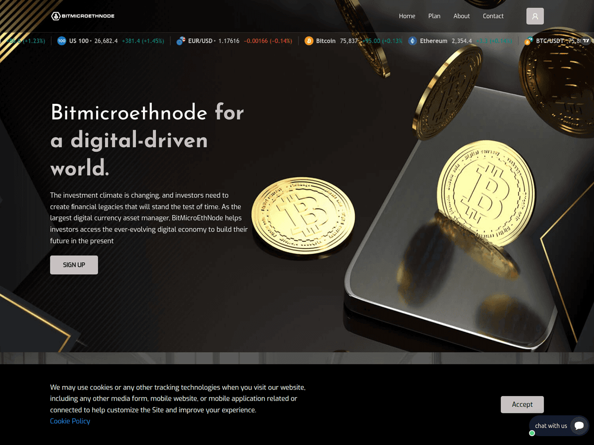 Screenshot von Bitmicroethnode