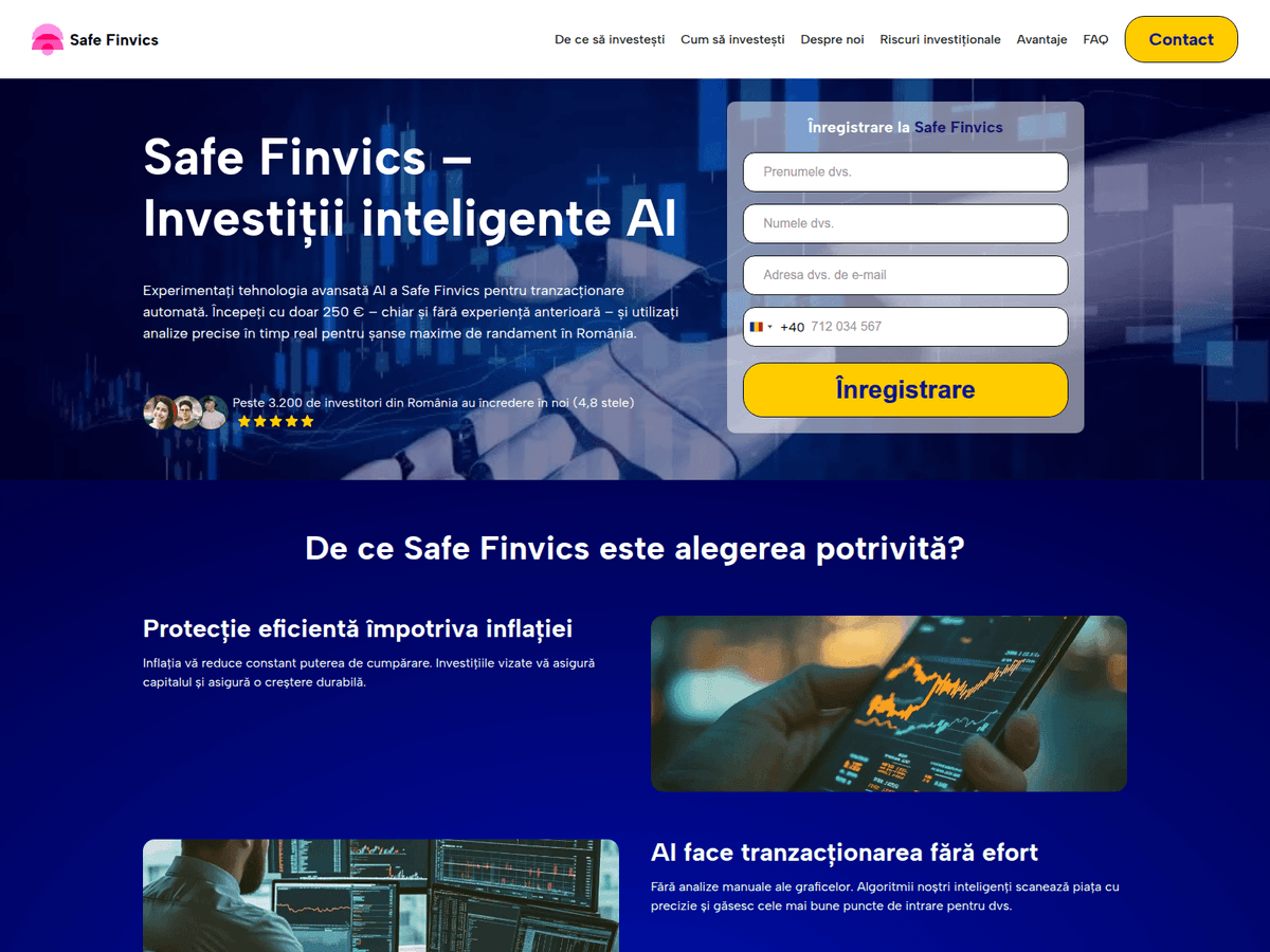 Screenshot von Safefinvics