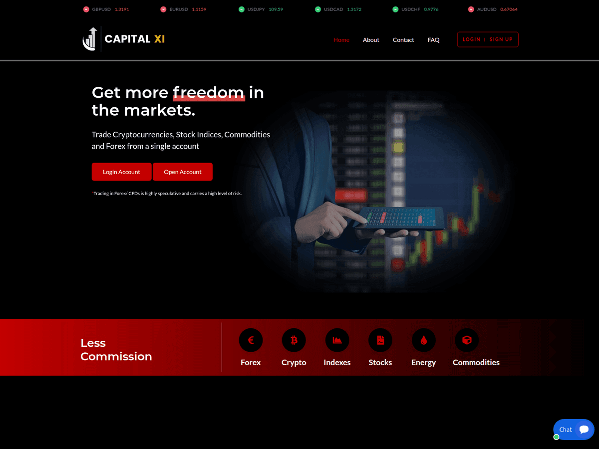Screenshot der Webseite Capitalxi (capitalxi.org)
