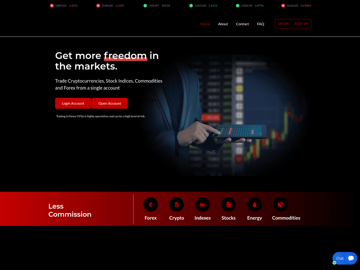 Screenshot von Xcointrading