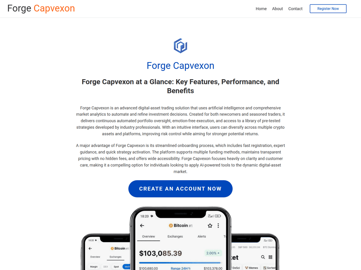 Screenshot von Forgecapvexon Ai