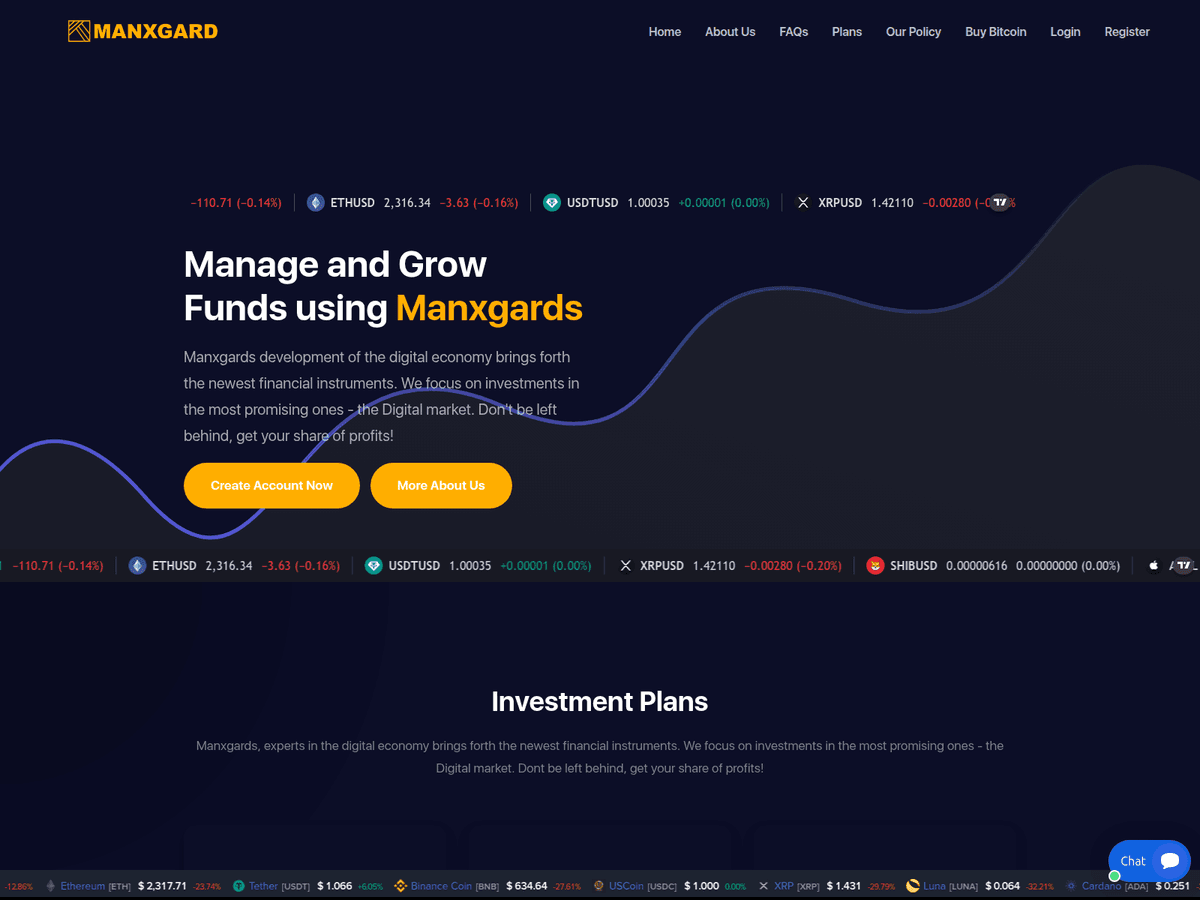 Screenshot der Webseite Manxgard (manxgard.org)