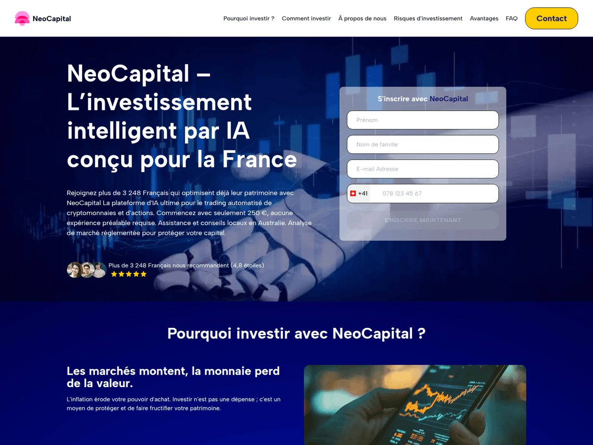 Screenshot von Neo Capital