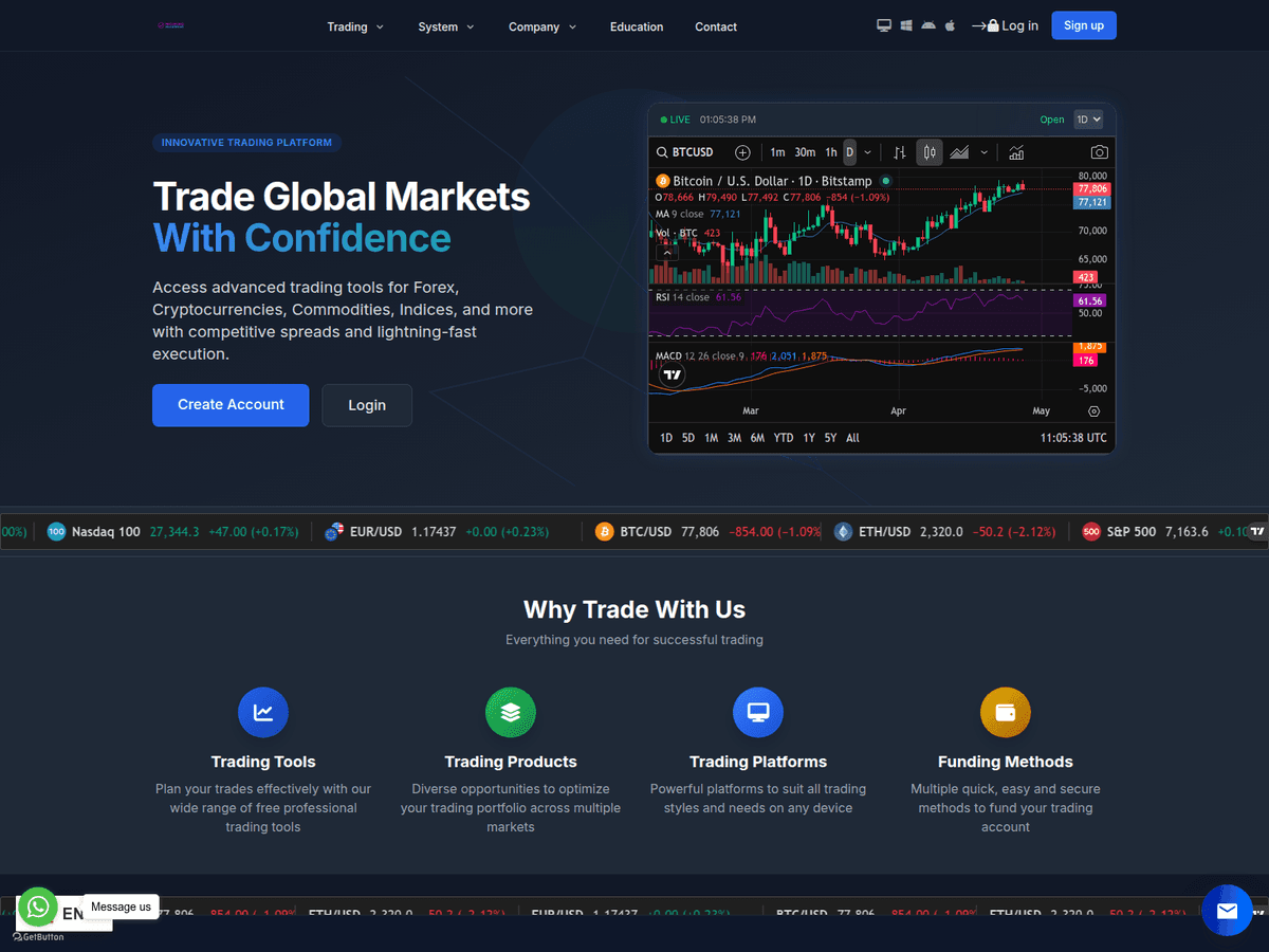 Screenshot der Webseite Prosperioinvestment (prosperioinvestment.org)