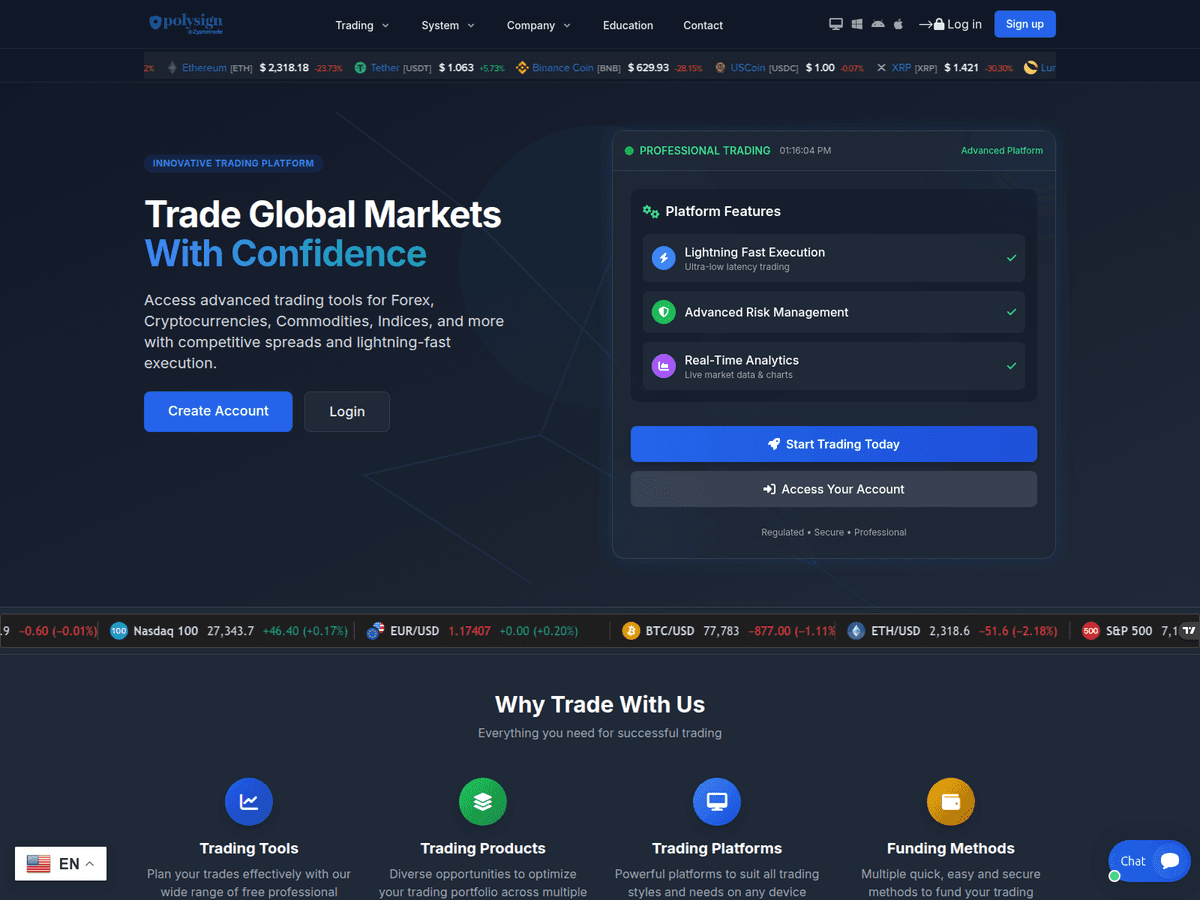 Screenshot von Prozyptotrade