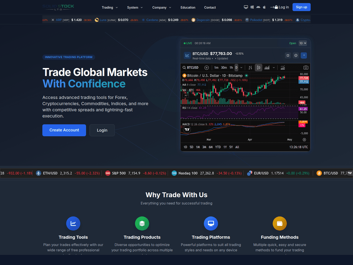 Screenshot von Solidstockltd