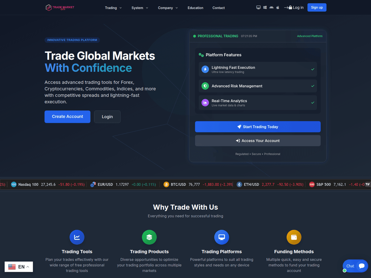 Screenshot von Trademarketcity
