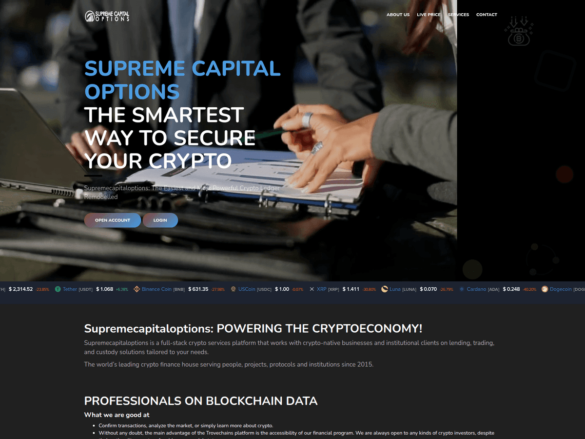 Screenshot von Trustnetfinancebank