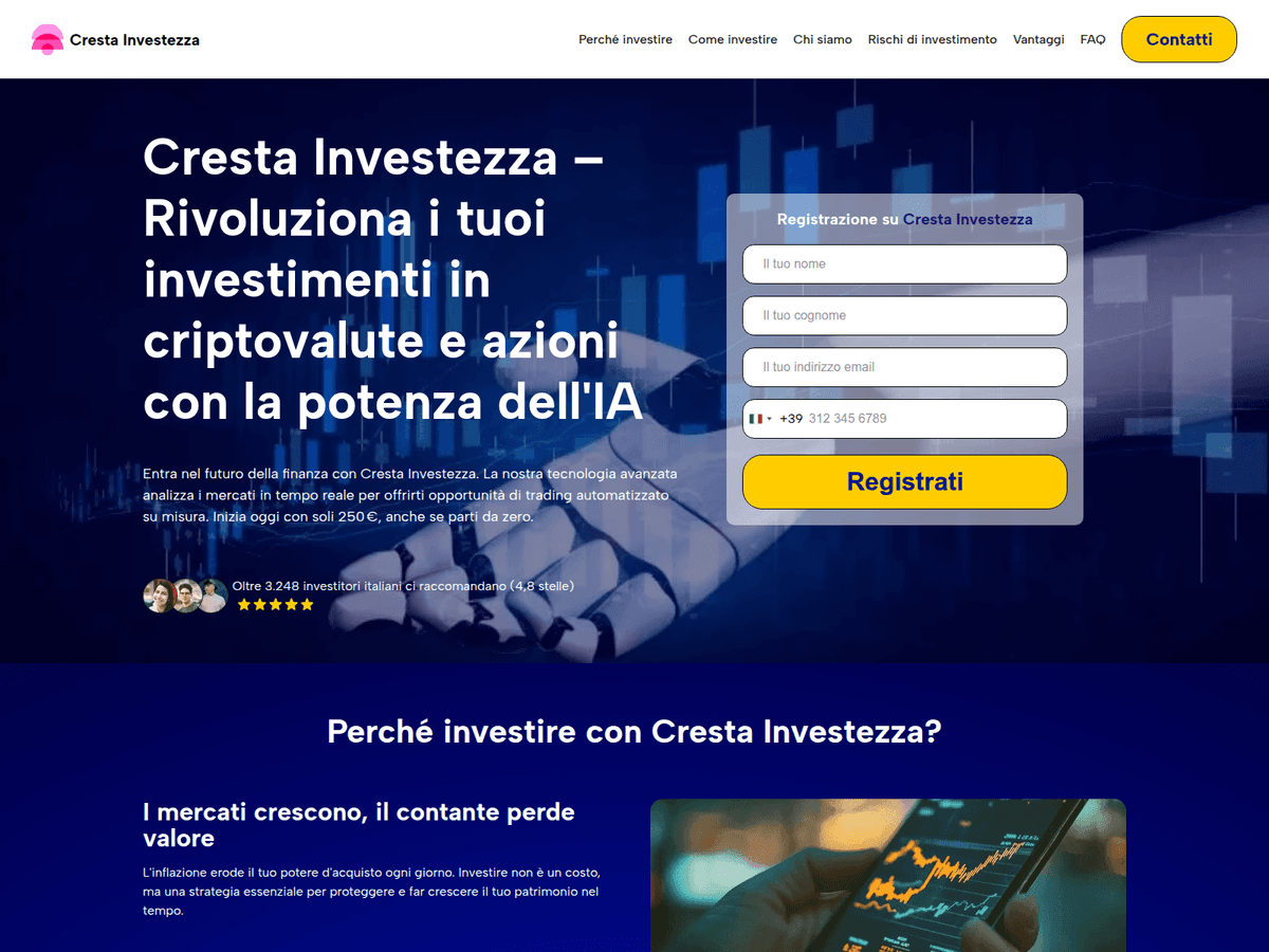 Screenshot von Crestainvestezza De
