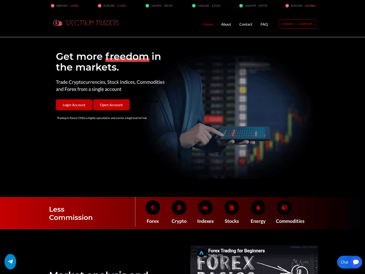 Screenshot von Spectrumtraders