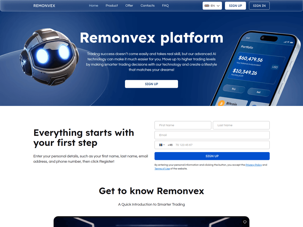 Screenshot von Remonvex