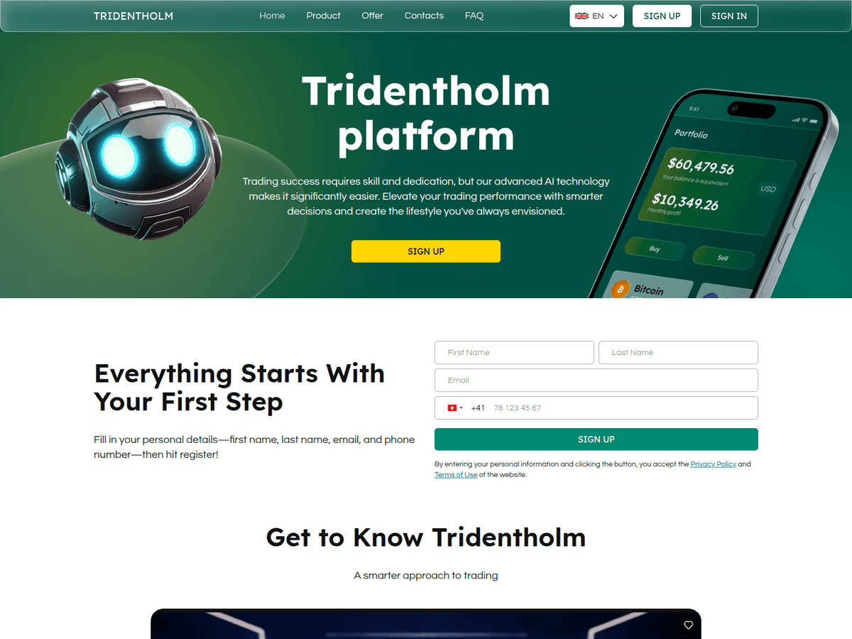 Screenshot von Tridentholm