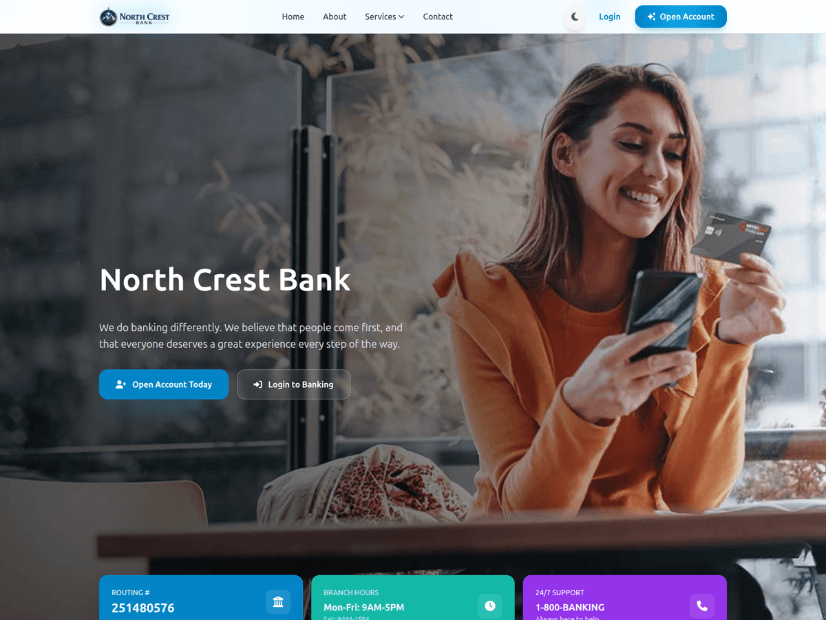 Screenshot von Northcrestbank