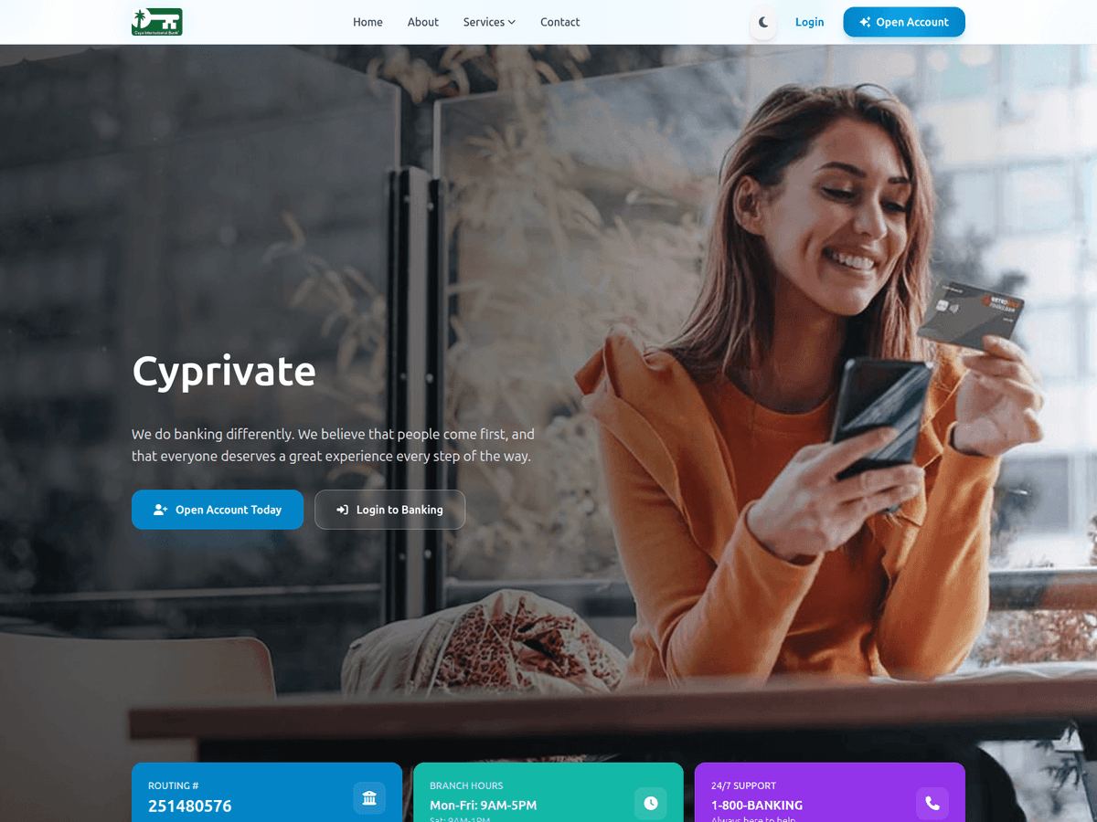 Screenshot von Cyprivate