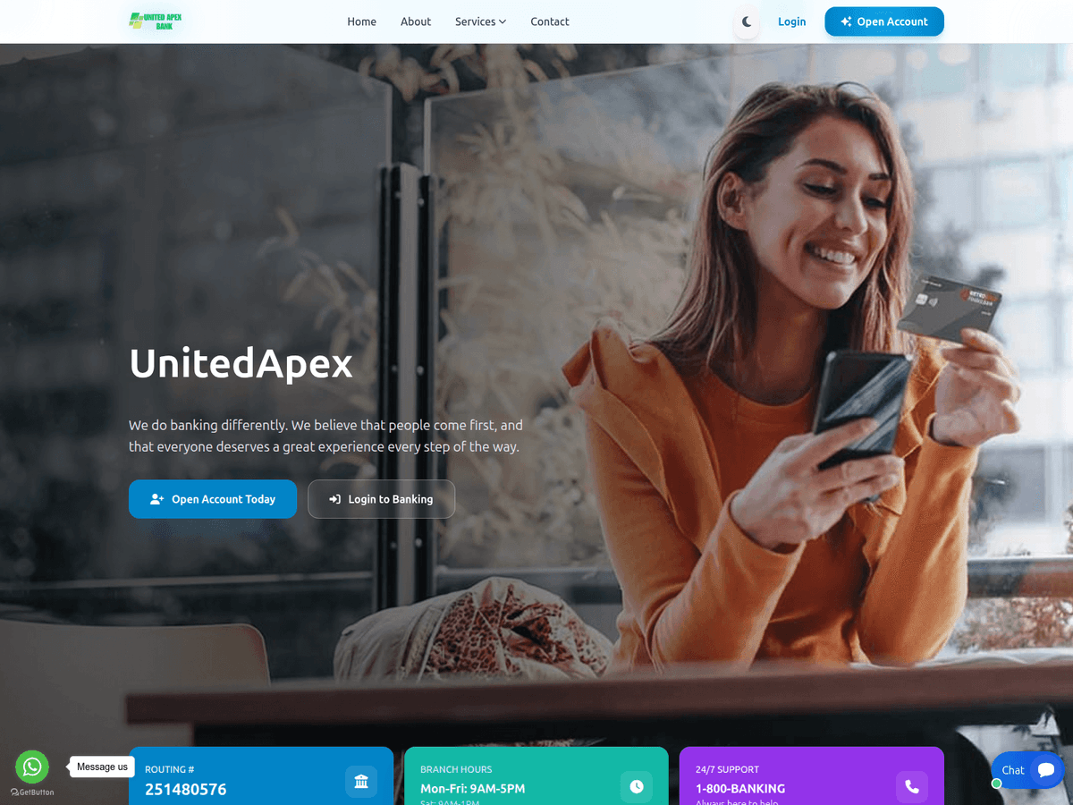 Screenshot der Webseite Unitedapex (unitedapex.org)