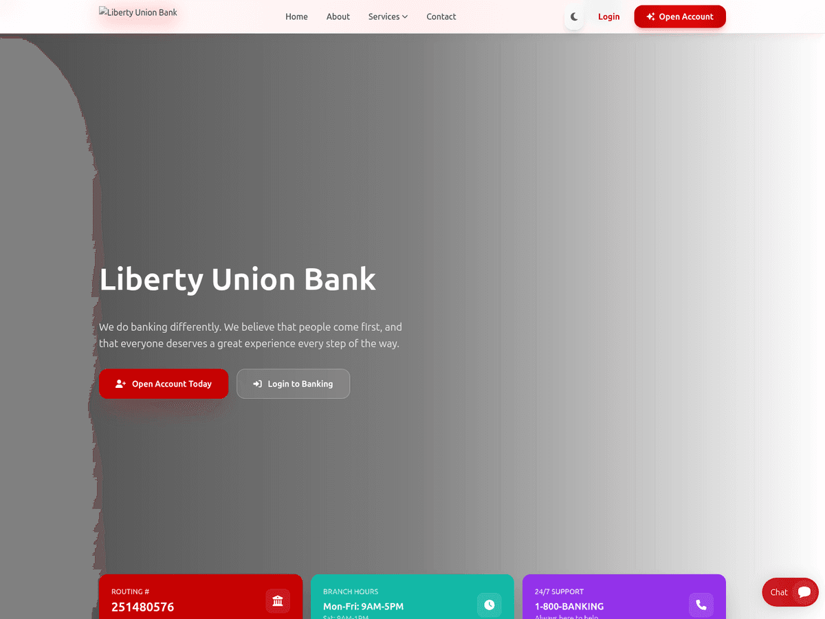Screenshot von Libertyunion Offshorebk