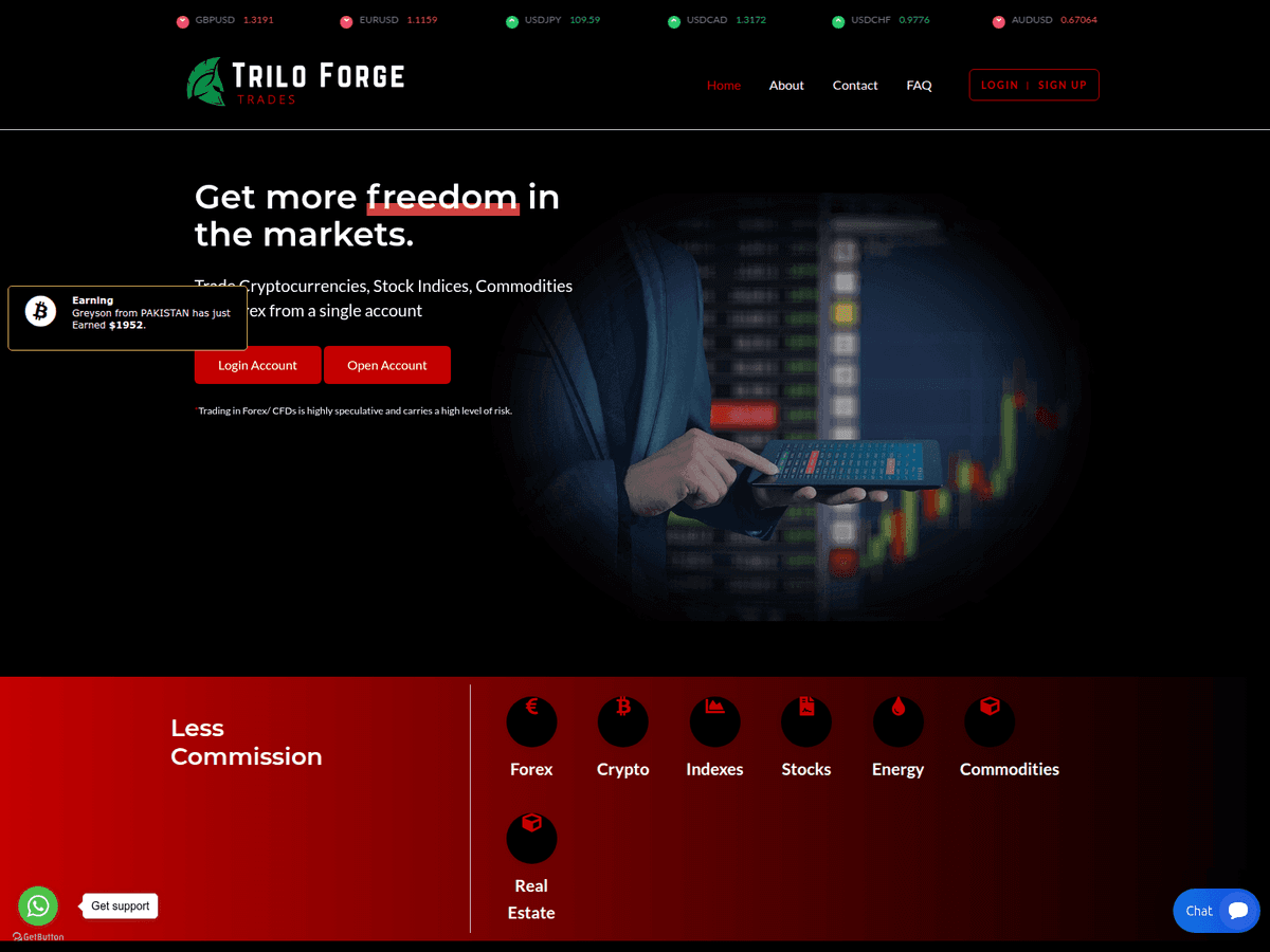 Screenshot von Triloforge