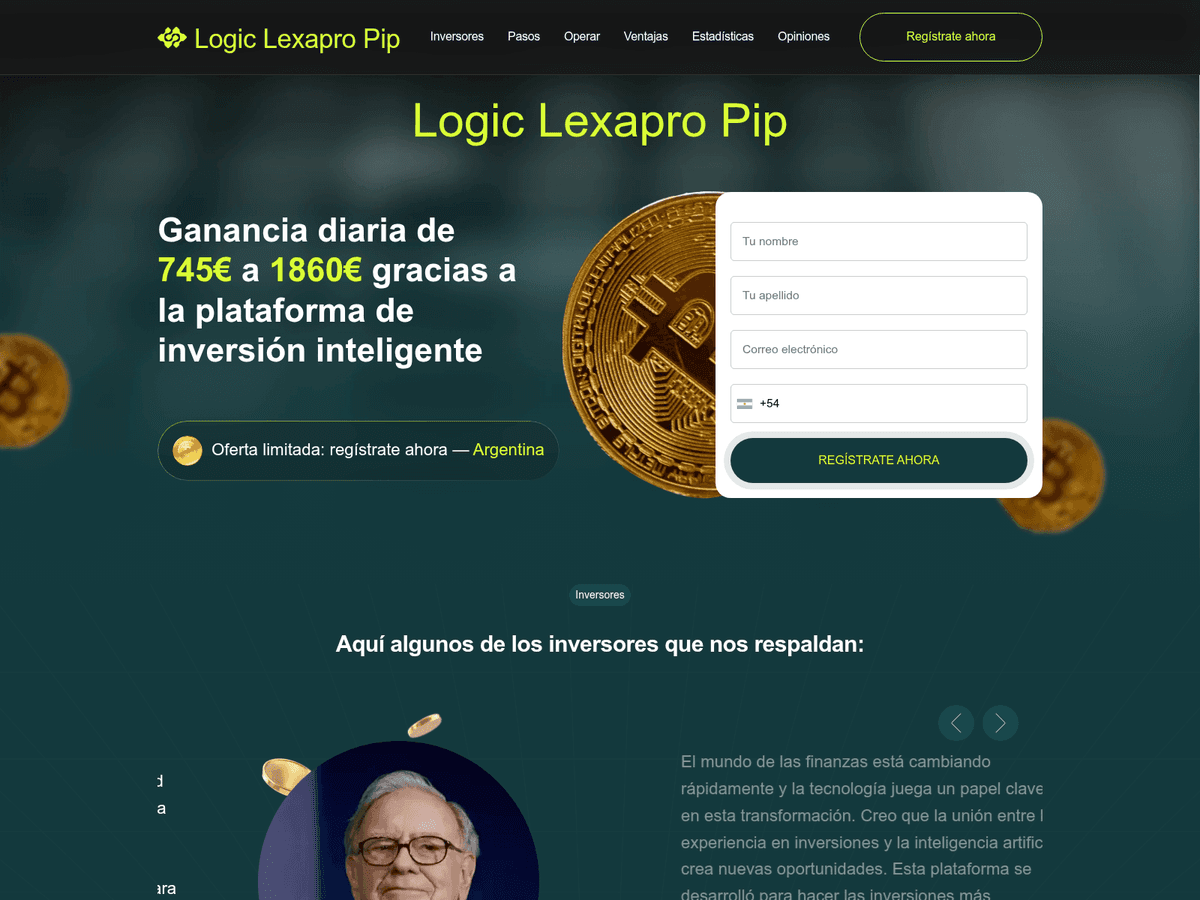 Screenshot der Webseite Logic Lexapro Pip (logic-lexapro-pip.com)