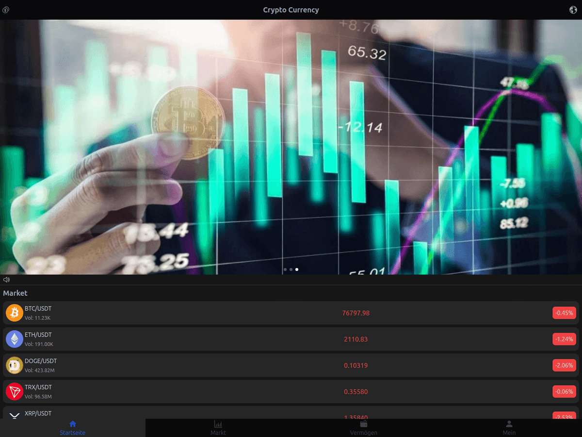 Screenshot von Coinmyo