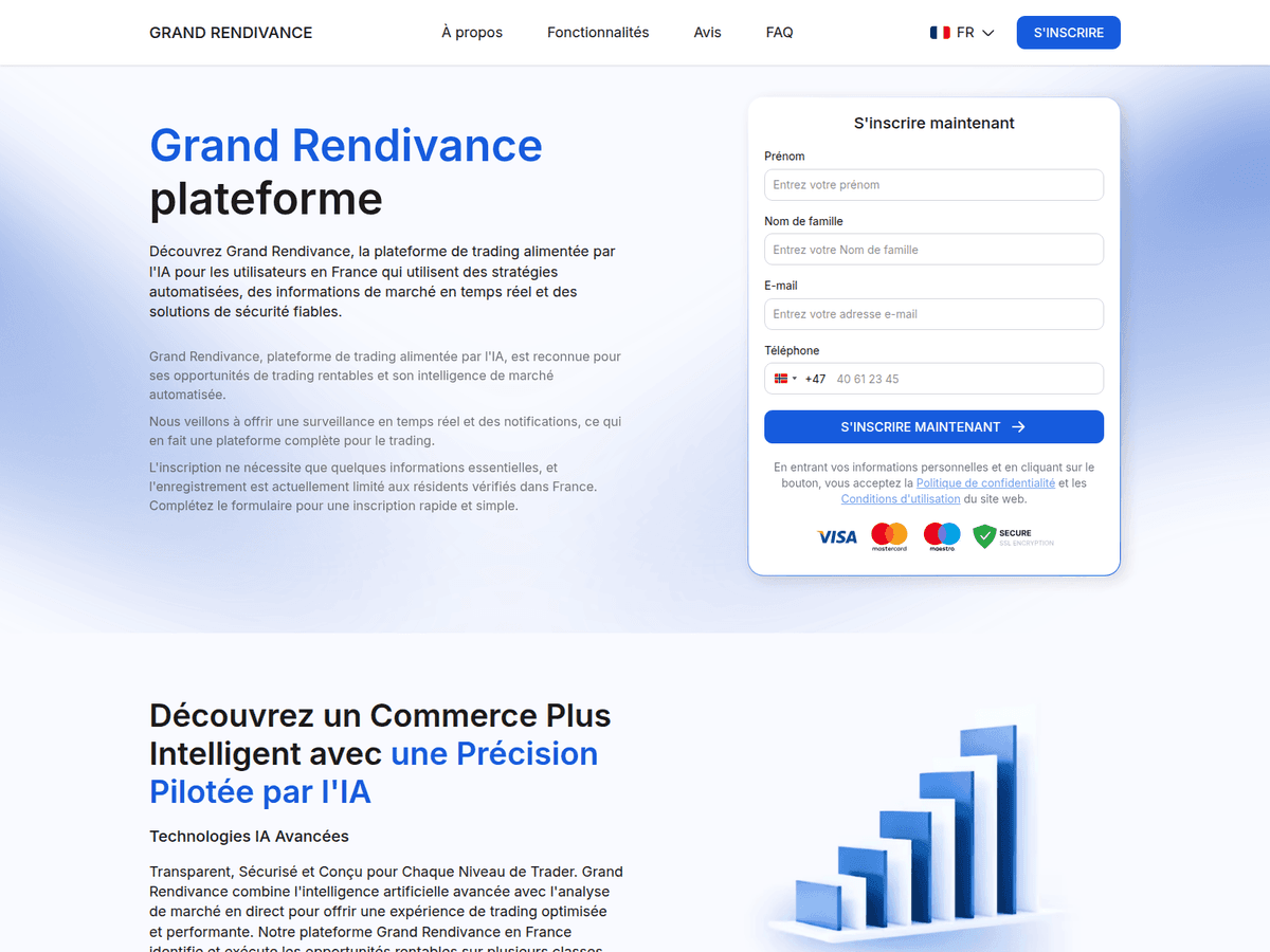 Screenshot der Webseite Grand Rendivance (grand-rendivance.com)