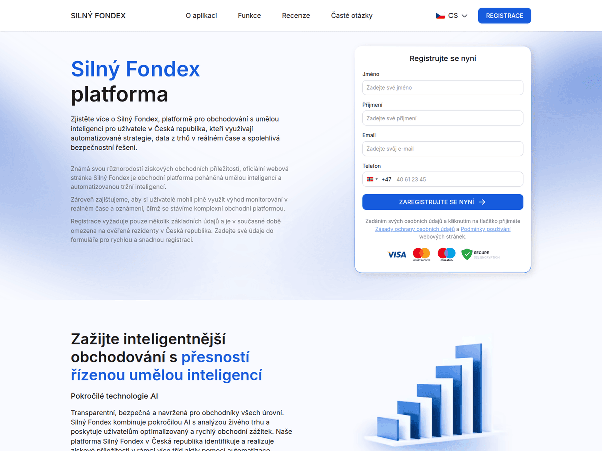 Screenshot der Webseite Silny Fondex (silny-fondex.com)