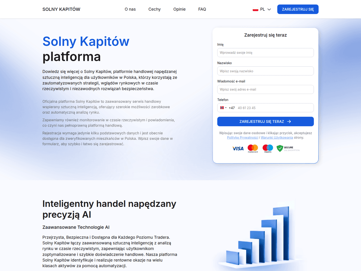 Screenshot der Webseite Solny Kapitow (solny-kapitow.com)