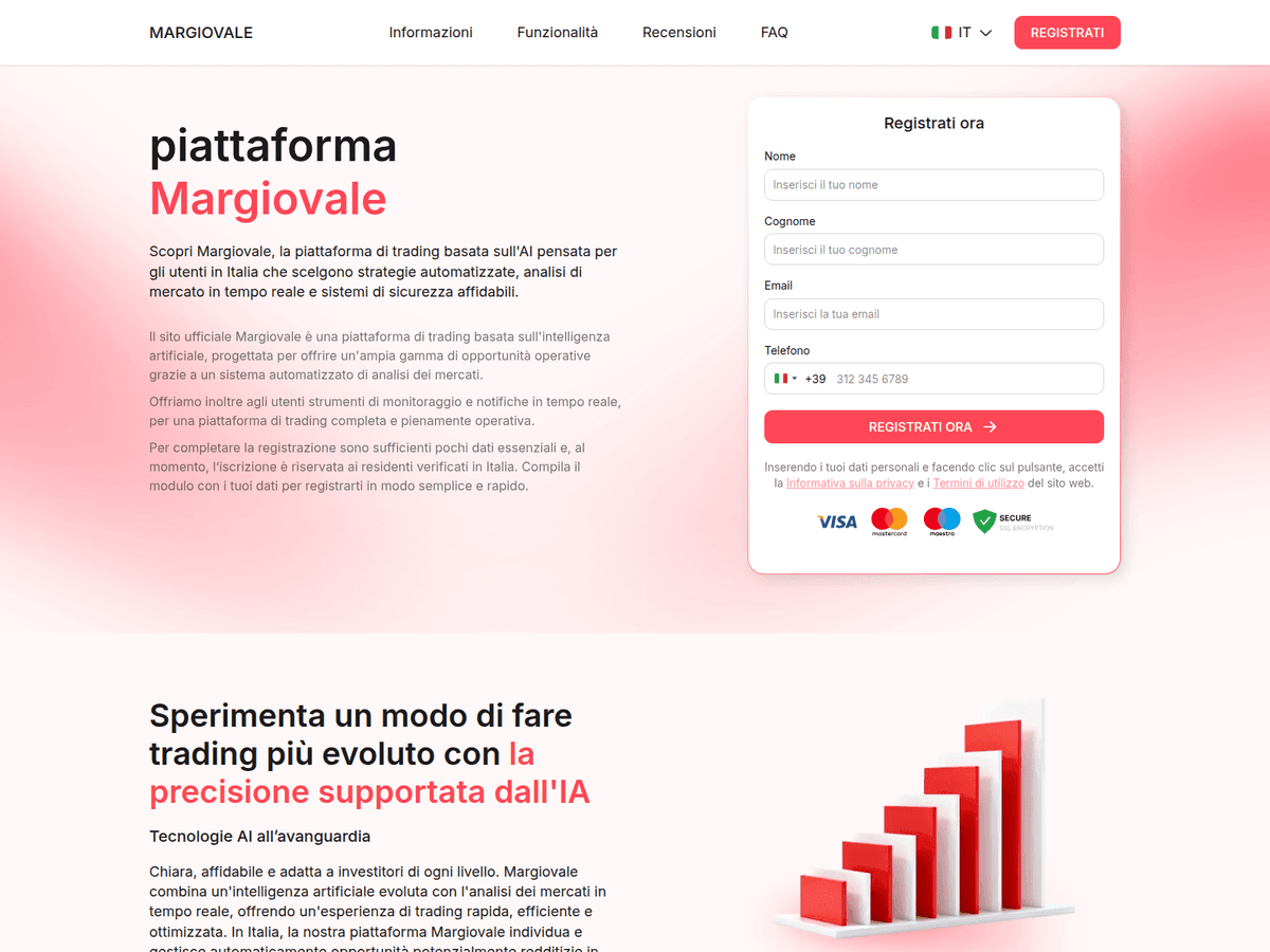 Screenshot der Webseite Margiovale (margiovale.com)