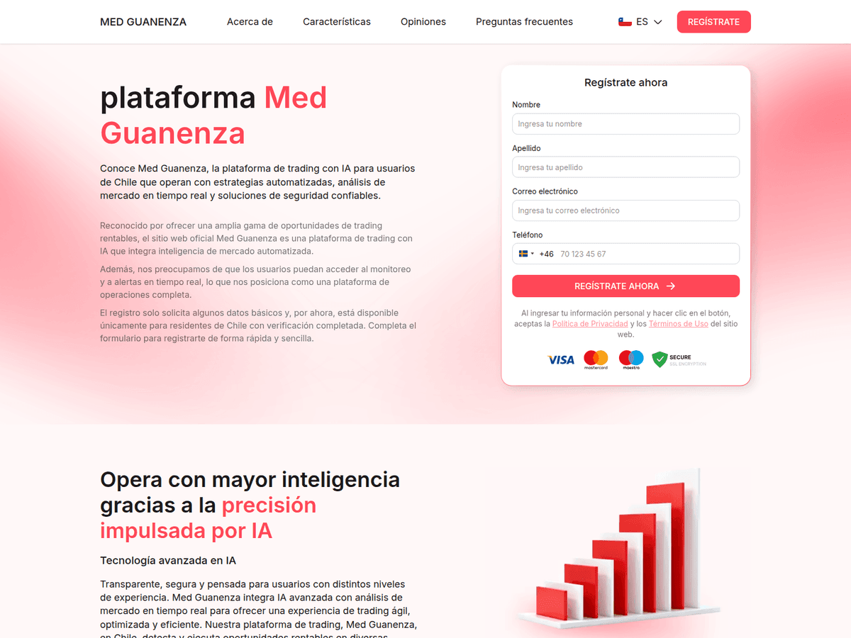 Screenshot der Webseite Med Guanenza (med-guanenza.com)