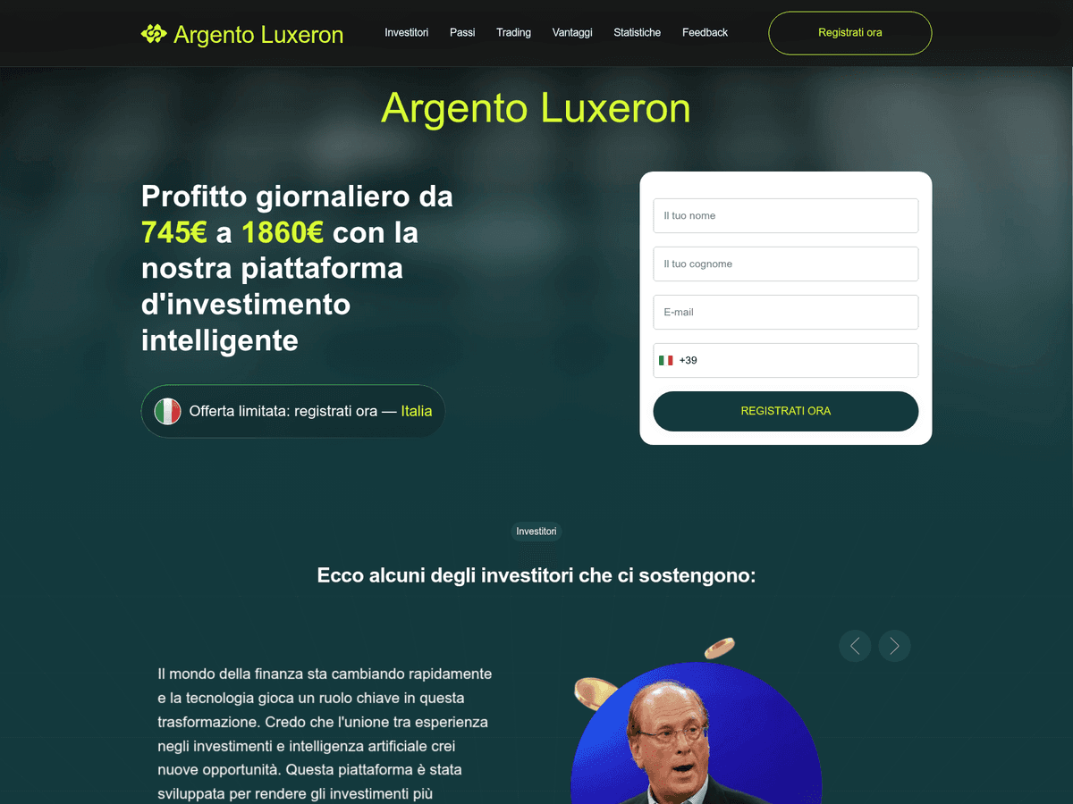 Screenshot von Argento Luxeron