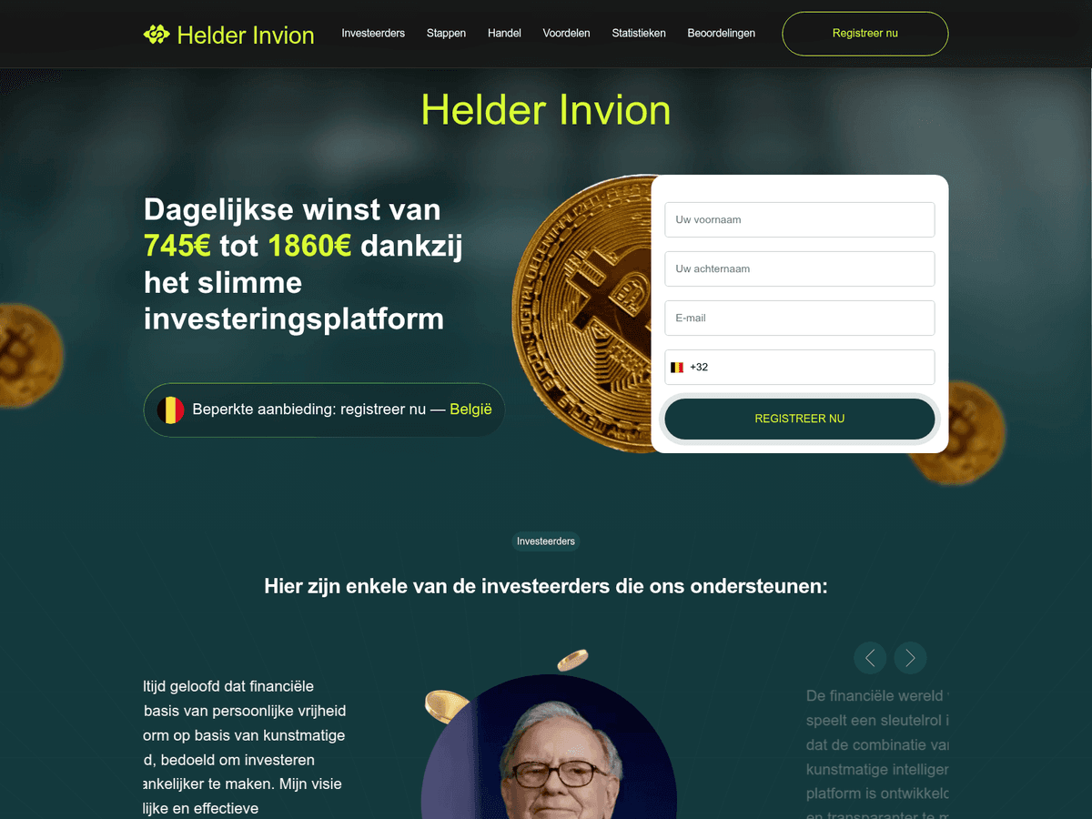 Screenshot der Webseite Helder Invion (helder-invion.org)