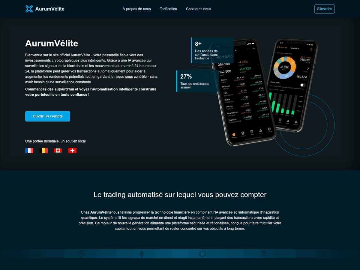 Screenshot von Aurumveliteofficielle