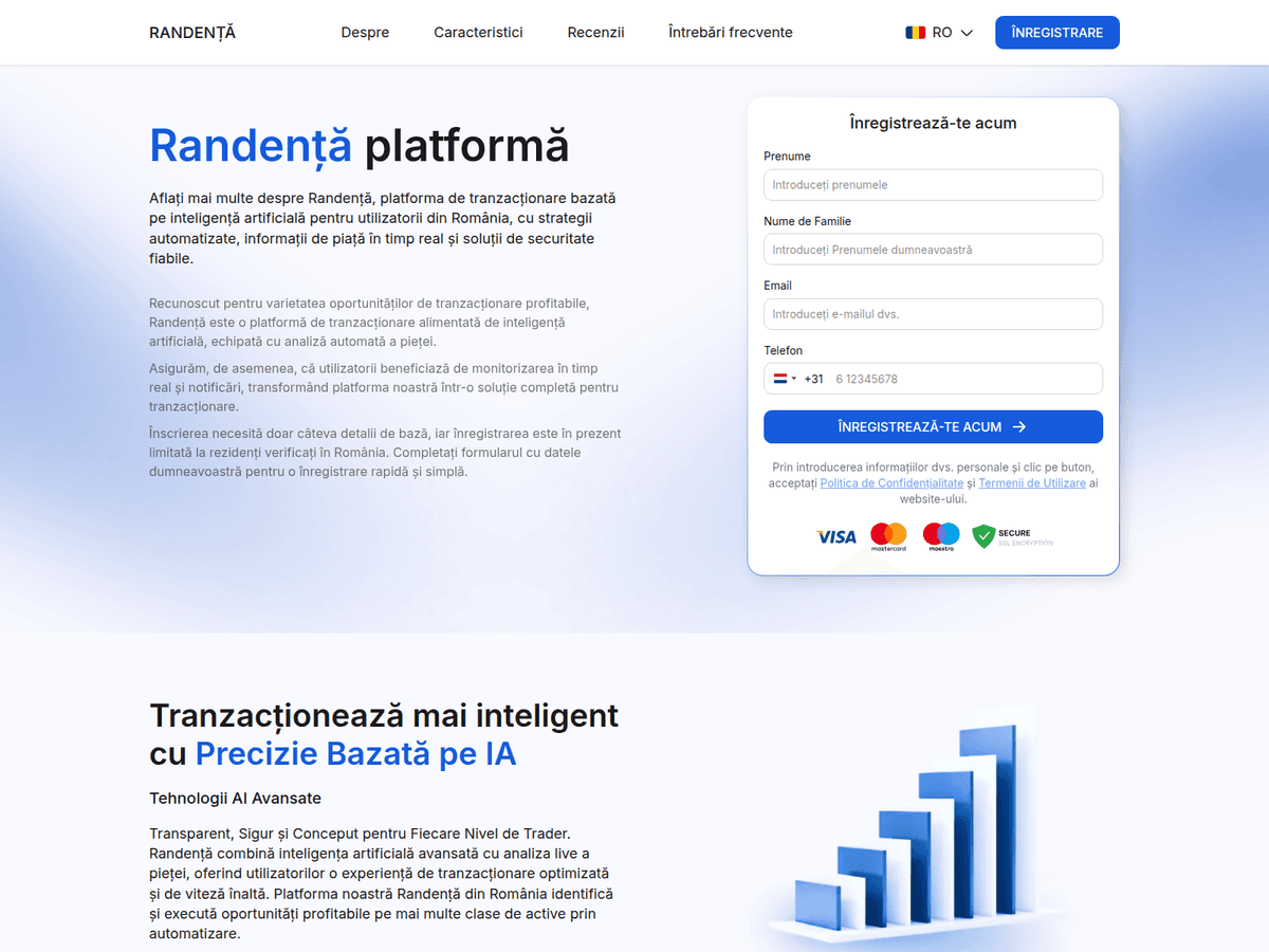 Screenshot der Webseite Randenta (randenta.com)