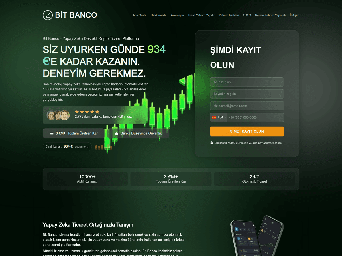Screenshot der Webseite Bitbanco (bitbanco.net)