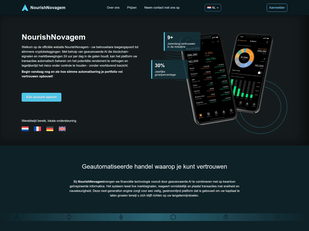 Screenshot der Webseite Nourishnovagemnl (nourishnovagemnl.com)
